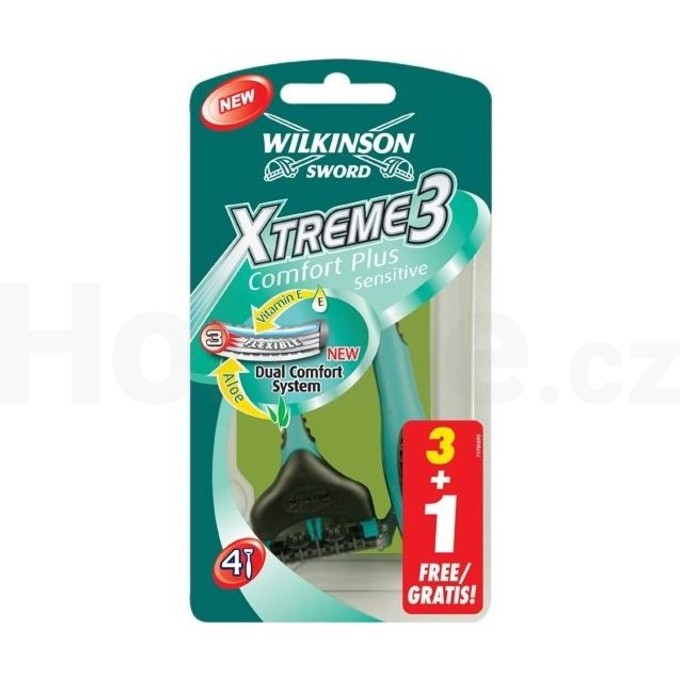 Wilkinson Xtreme3 Sensitive žiletky 3+1 ks