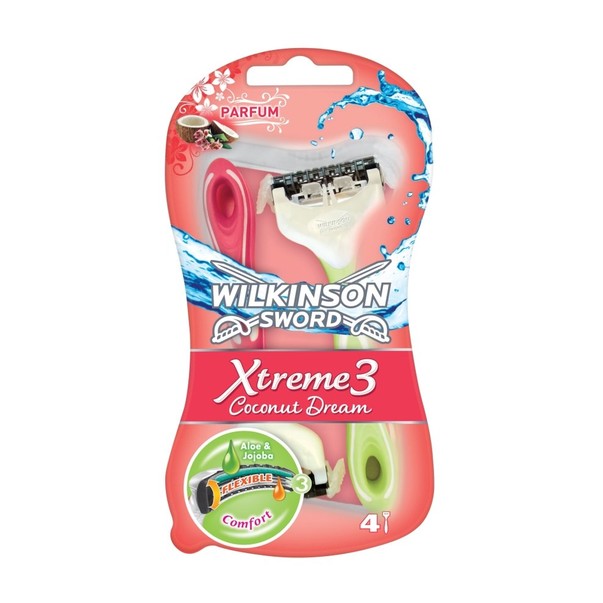 Wilkinson Xtreme3 Coconut dream jednorázové holítko 3+1 ks