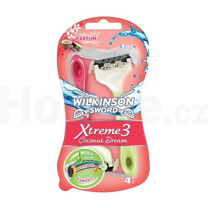 Wilkinson Xtreme3 Coconut dream jednorázové holítko 3+1 ks