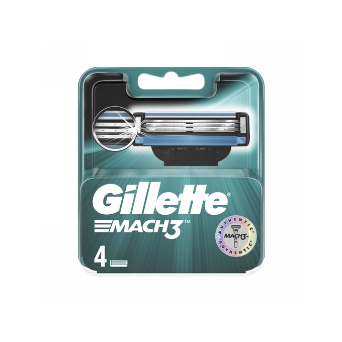 Gillette Mach3 náhradné hlavice 4 ks