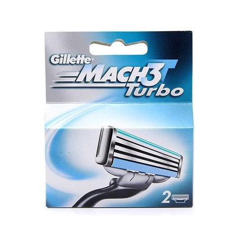 Gillette Mach3 Turbo náhradné hlavice 2 ks