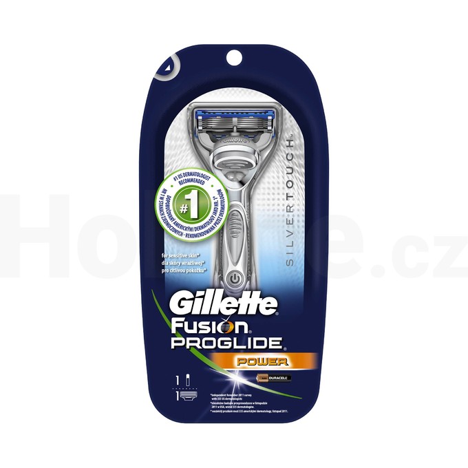 Gillette Fusion Proglide Power SilverTouch holiaci strojček