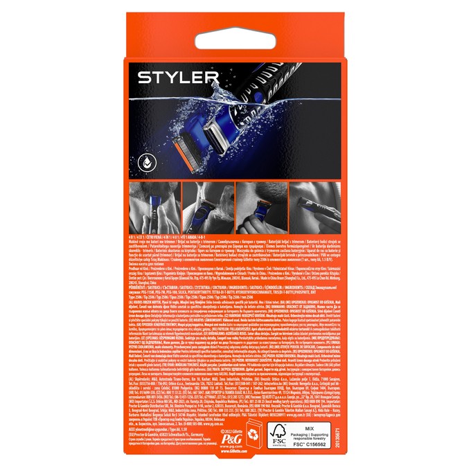Gillette Fusion ProGlide Styler 2v1 zastrihávač a holiaci strojček