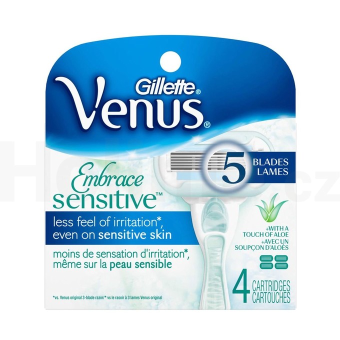 Gillette Venus Embrace Sensitive náhradné hlavice 4 ks