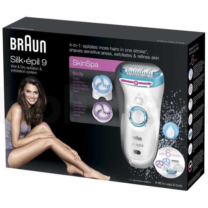 Braun Silk épil 9-961e Wet&Dry SkinSpa epilátor