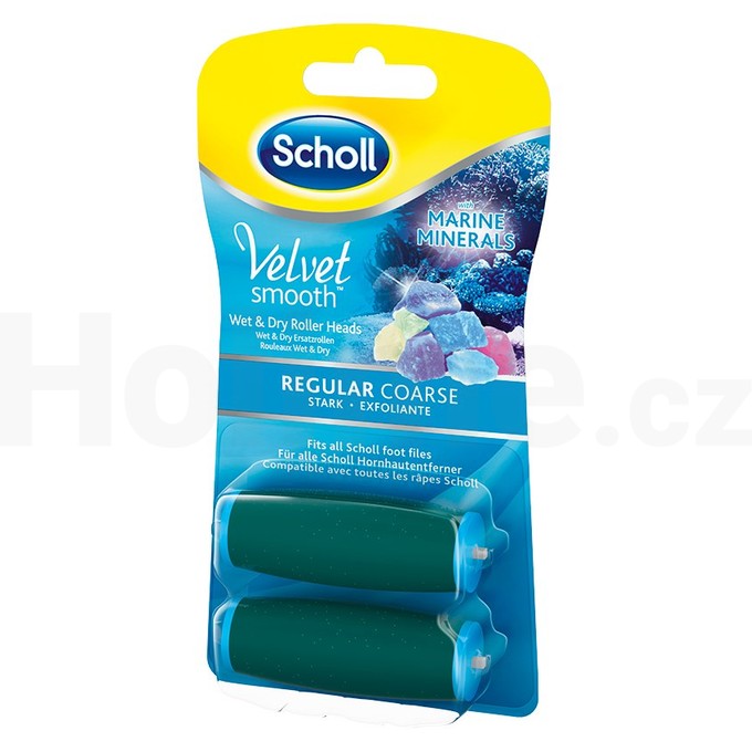 Scholl Velvet Smooth Wet&Dry Regular náhradné hlavice, 2ks