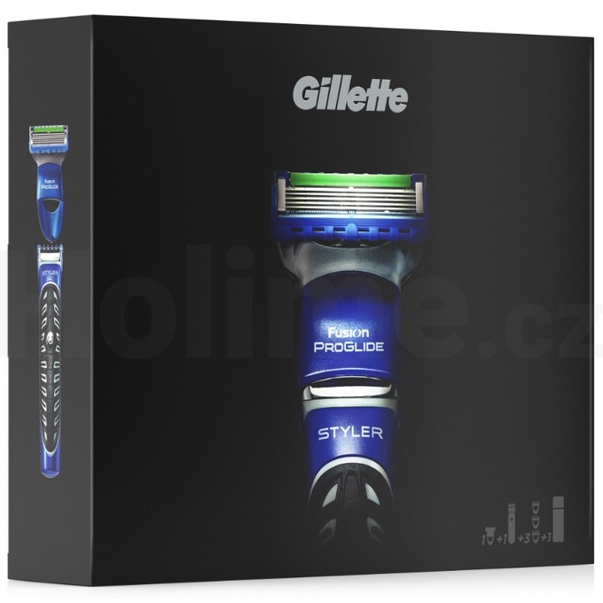 Gillette Fusion ProGlide Styler 2v1 + gél na holenie Gillette Fusion 200 ml