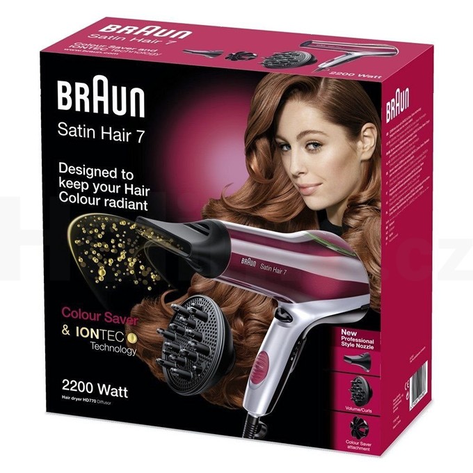 Braun Satin Hair 7 Colour Saver HD 770 fén na vlasy