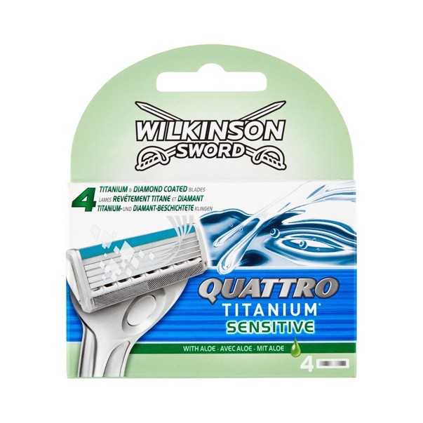 Wilkinson Quattro Titanium Sensitive náhradné hlavice 4 ks