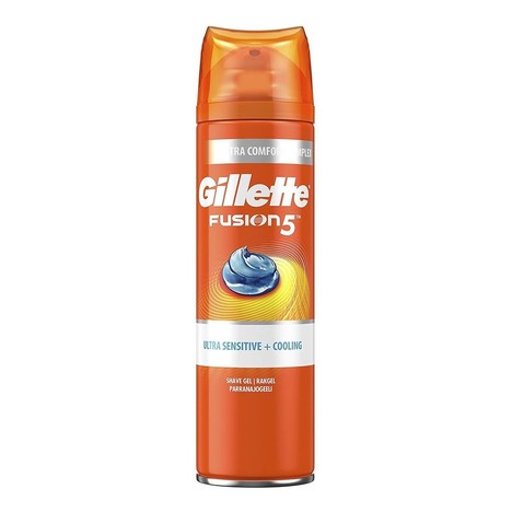 Gillette Fusion 5 Ultra Sensitive&Cooling gél na holenie 200 ml