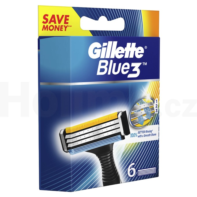 Gillette Blue3 náhradné hlavice 6 ks