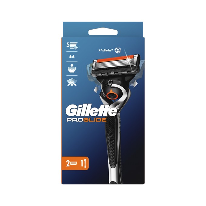 Gillette ProGlide holiaci strojček + 2 hlavice