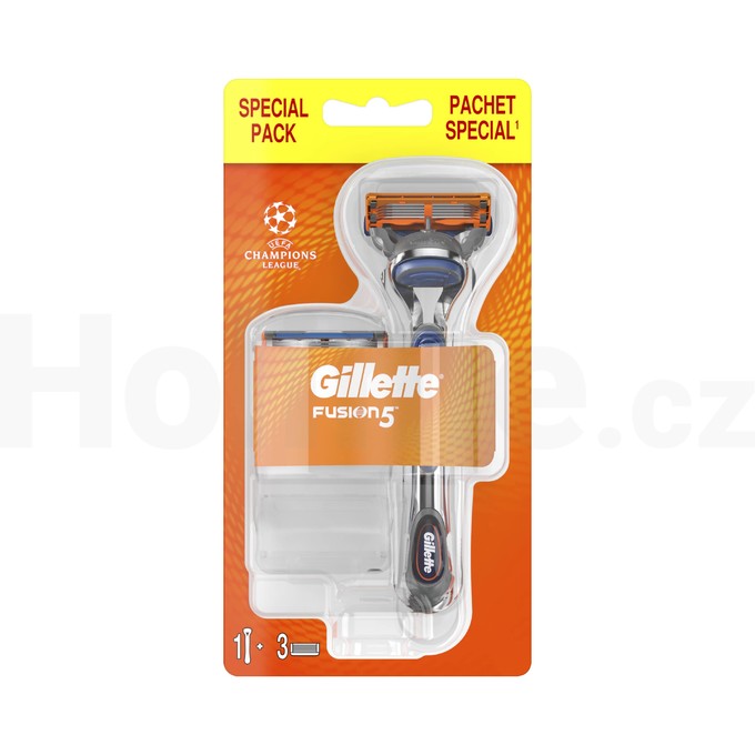 Gillette Fusion 5 Starter Pack holiiaci strojček + 3 hlavice