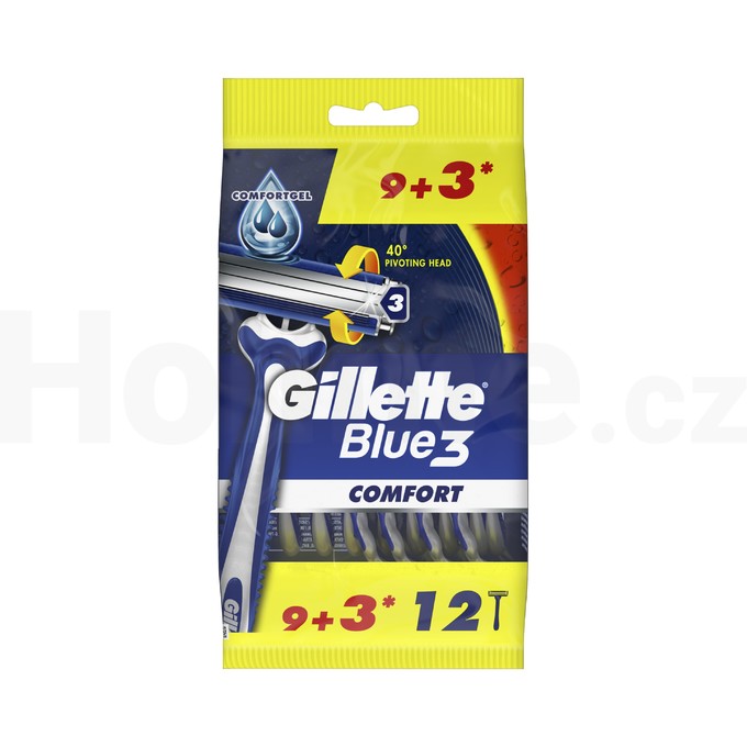 Gillette Blue 3 Comfort jednorazová holítka 12 ks