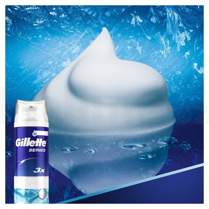 Gillette Series Sensitive Cool pena na holenie 250 ml