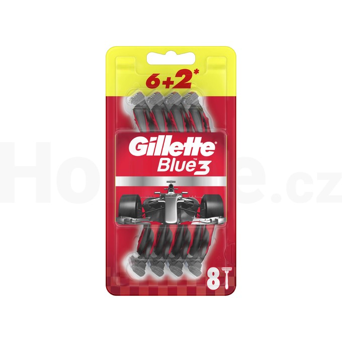 Gillette Blue3 Red jednorazové holítka 8 ks