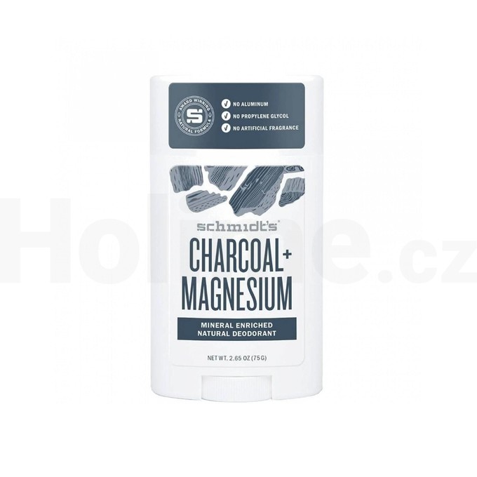 Schmidt's Charcoal + Magnesium tuhý dezodorant 58 ml