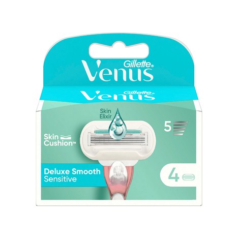 Gillette Venus Extra Smooth Sensitive náhradné hlavice 4 ks
