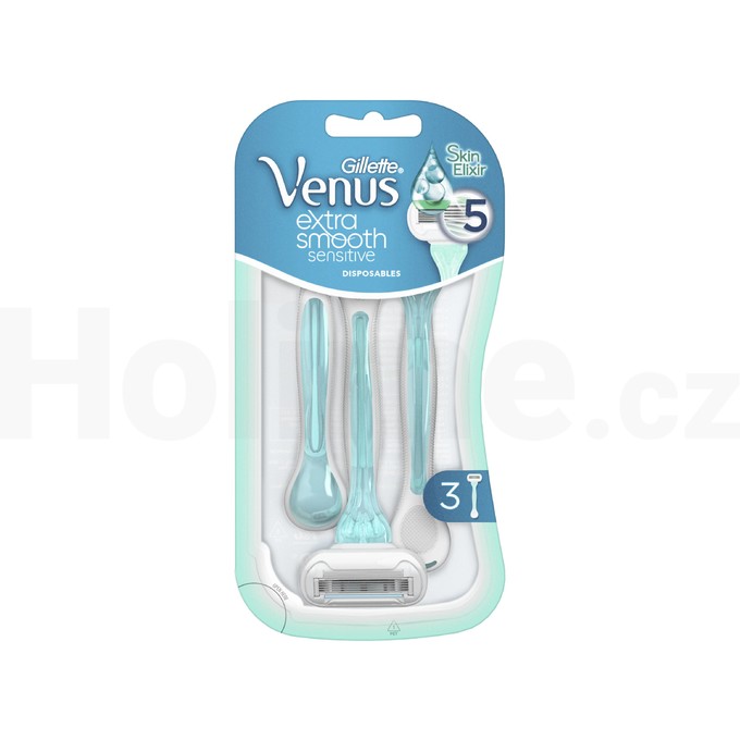 Gillette Venus Extra Smooth Sensitive jednorázové holítka 3 ks