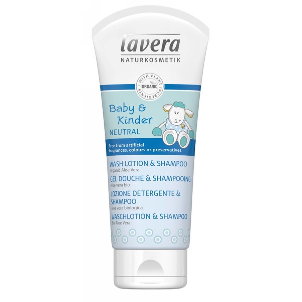Lavera Neutral Baby & Kid detský sprchový gél a šampón 200 ml
