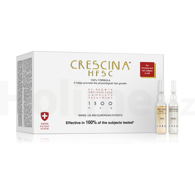 Crescina Re-growth+Anti-hairloss 1300 Man 20x3,5 ml podpora rastu vlasů