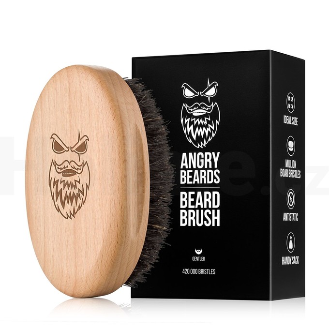 Angry Beards Gentler Brush kefa na fúzy