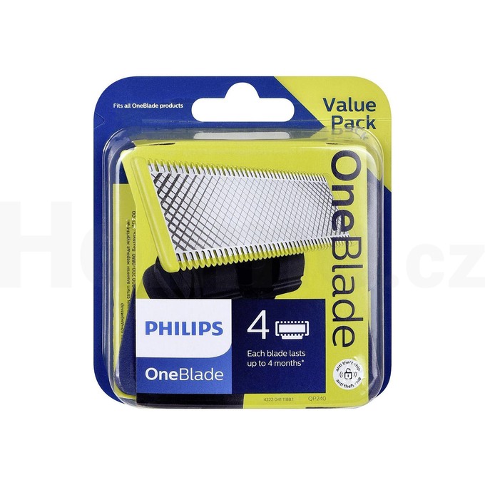 Philips OneBlade QP240/50 náhradné brity 4 ks
