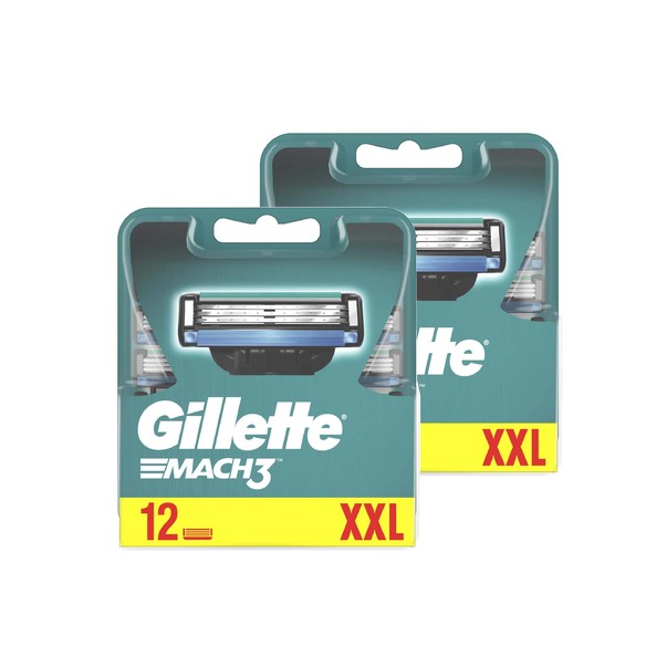 Gillette Mach3 náhradné hlavice 12+12 ks