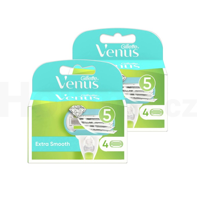 Gillette Venus Extra Smooth náhradné hlavice 4+4 ks