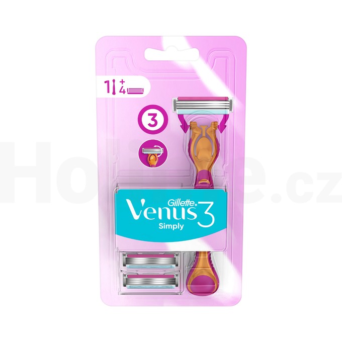 Gillette Simply Venus holiaci strojček + 4 hlavice