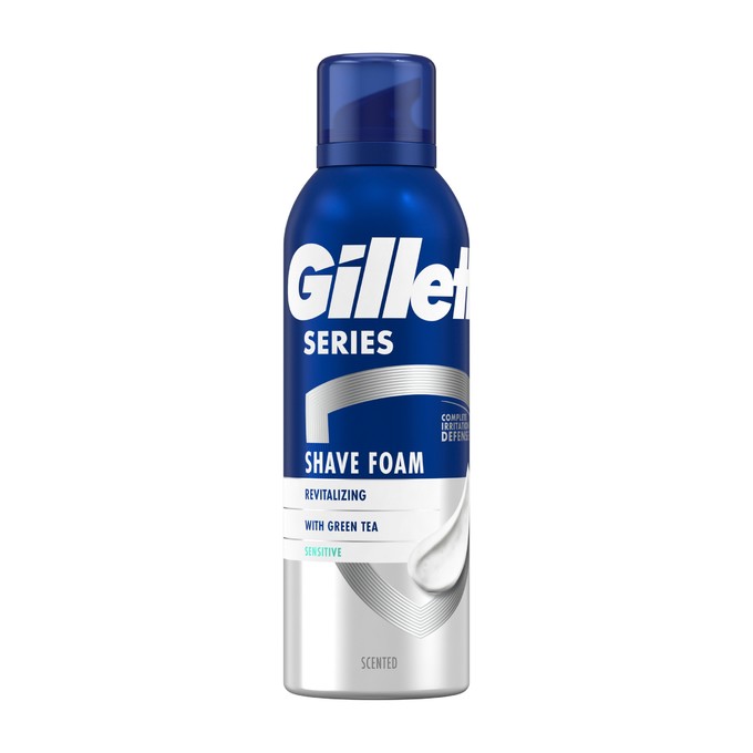 Gillette Series Revitalizing Sensitive pena na holenie 200 ml