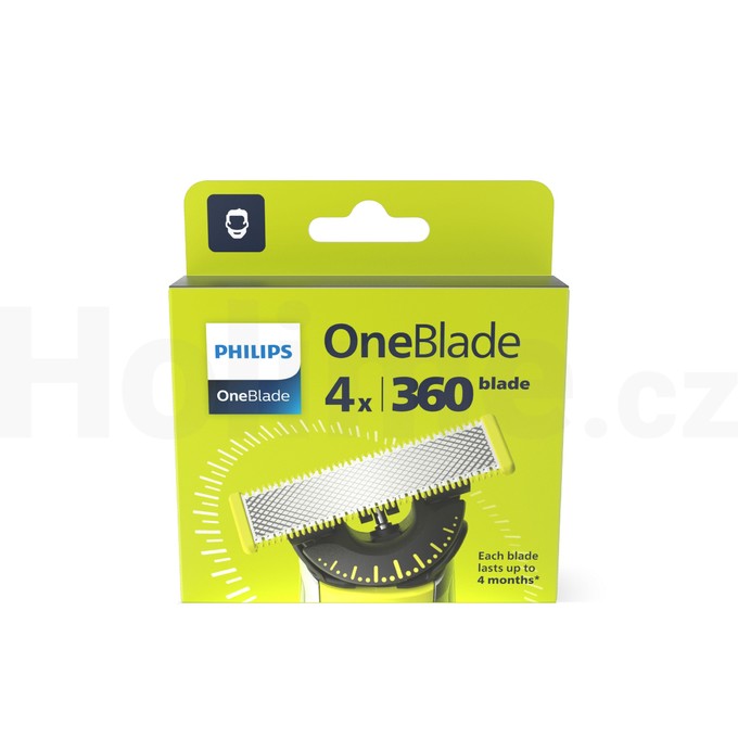 Philips OneBlade QP440/50 náhradný brit 4 ks