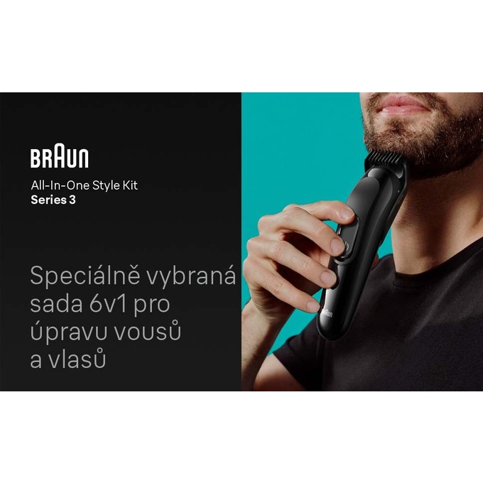 Braun All-in-One 3410 zastrihávač vlasov a fúzov