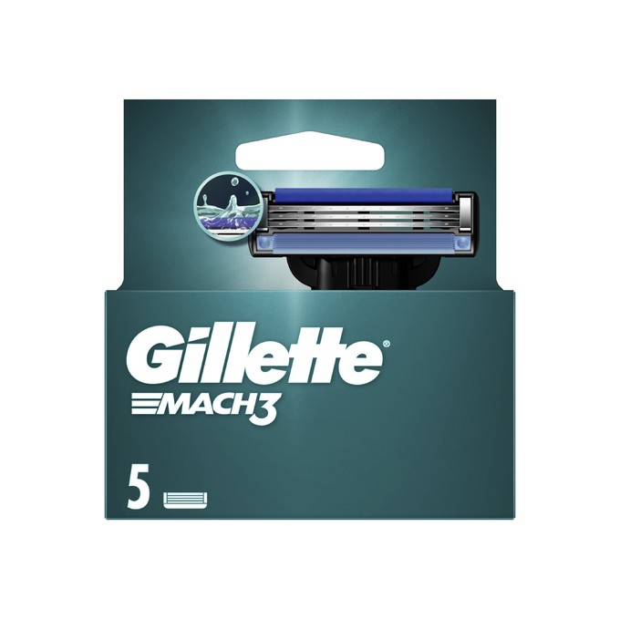 Gillette Mach3 náhradná hlavica 5 ks