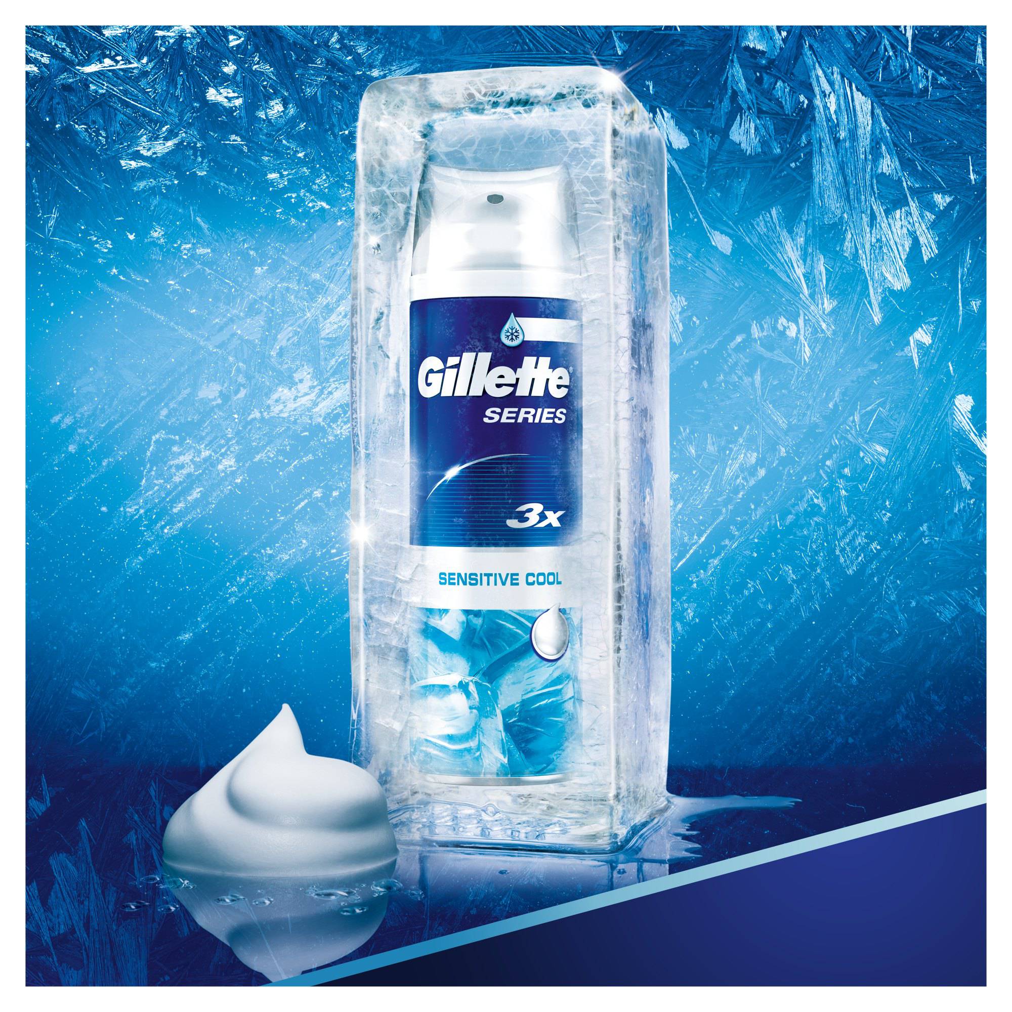 Gillette Series Sensitive Cool pena na holenie 250 ml