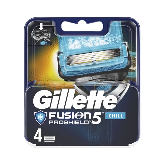 Gillette Fusion 5 ProShield Chill náhradné hlavice 4 ks