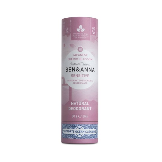 Ben & Anna Sensitive Cherry Blossom tuhý dezodorant 60 g