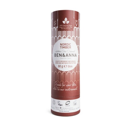Ben & Anna Nordic Timber tuhý dezodorant 60 g
