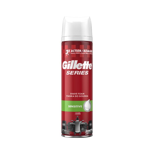 Gillette Foam Series Sensitive pena na holenie 250 ml