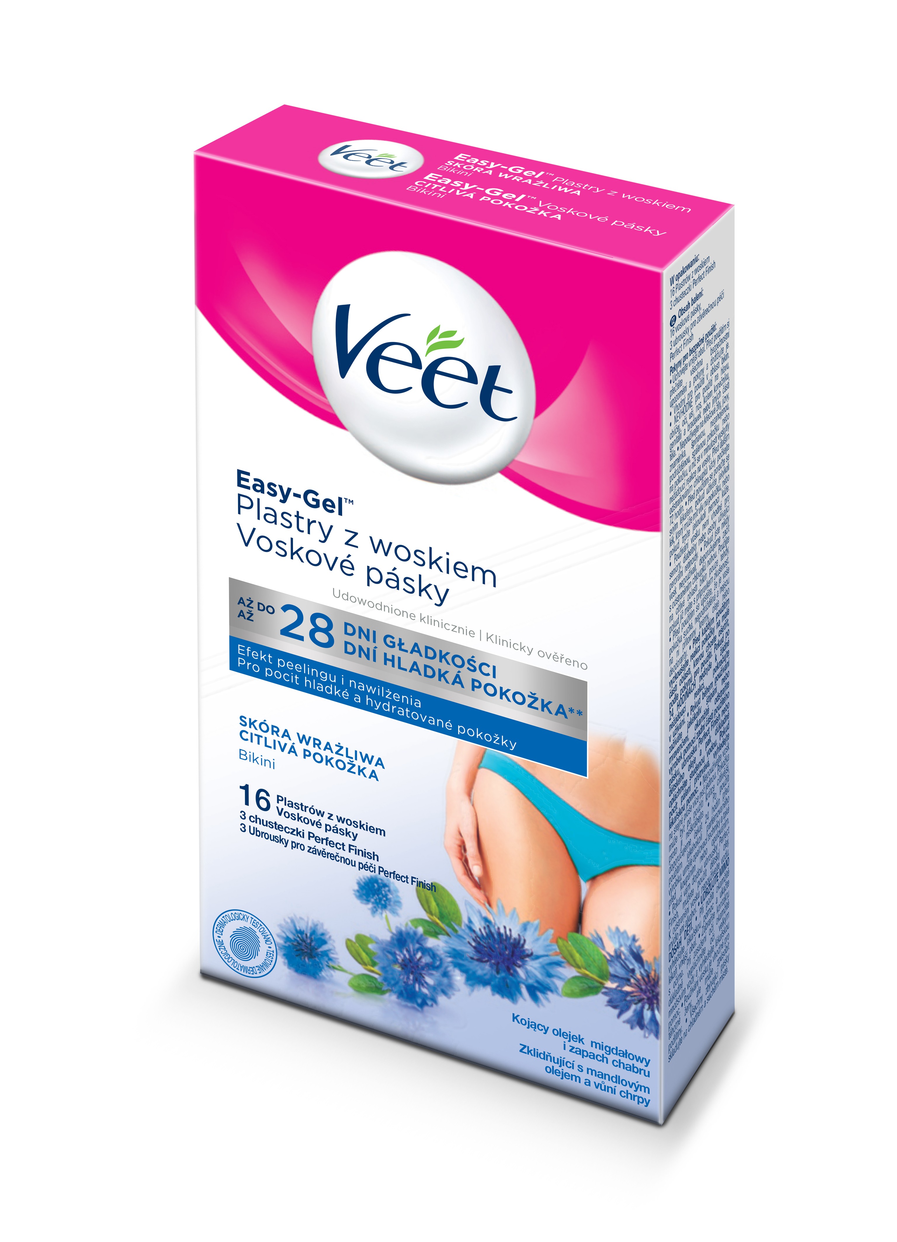 Veet Wax Strips Bikini depilačné pásiky 16 ks