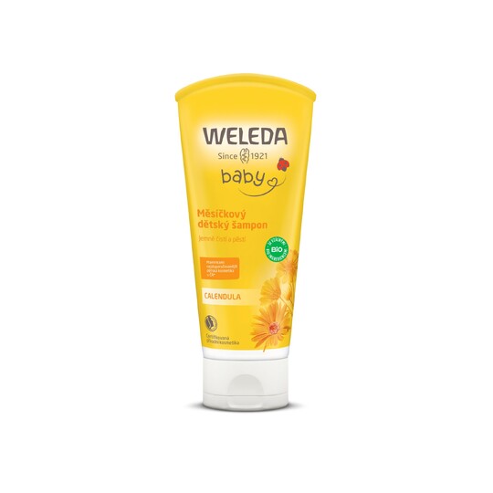 Weleda Baby Calendula detský sprchový gél a šampón 200 ml