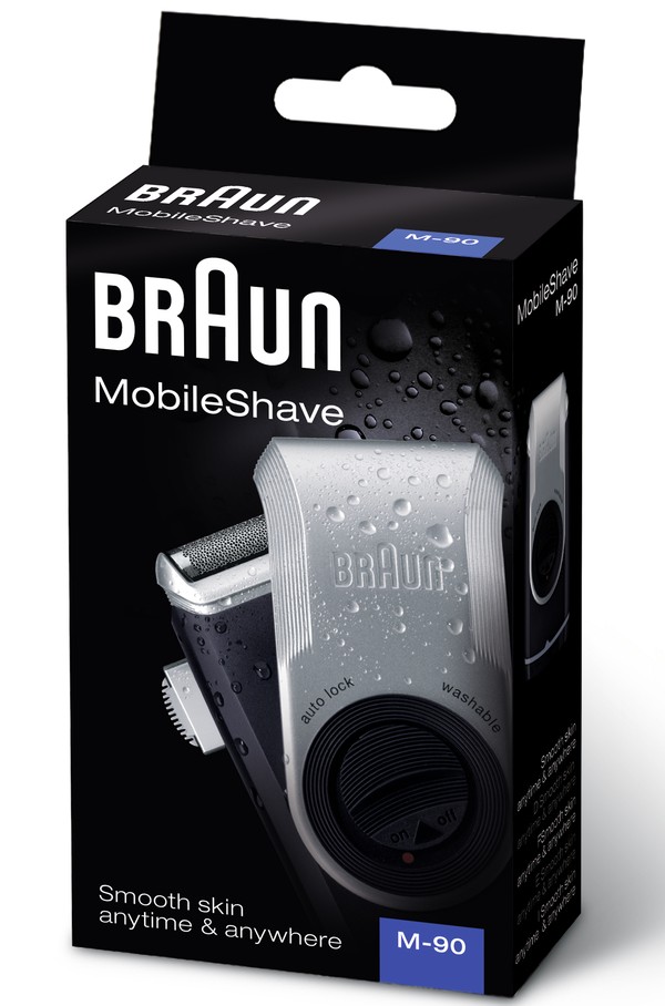 Braun M90 batériový cestovný holiaci strojček
