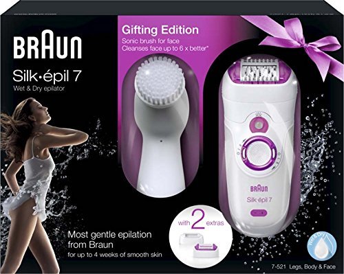 Braun Silk épil 7-521 Wet&Dry epilátor + čistiaca kefka na tvár
