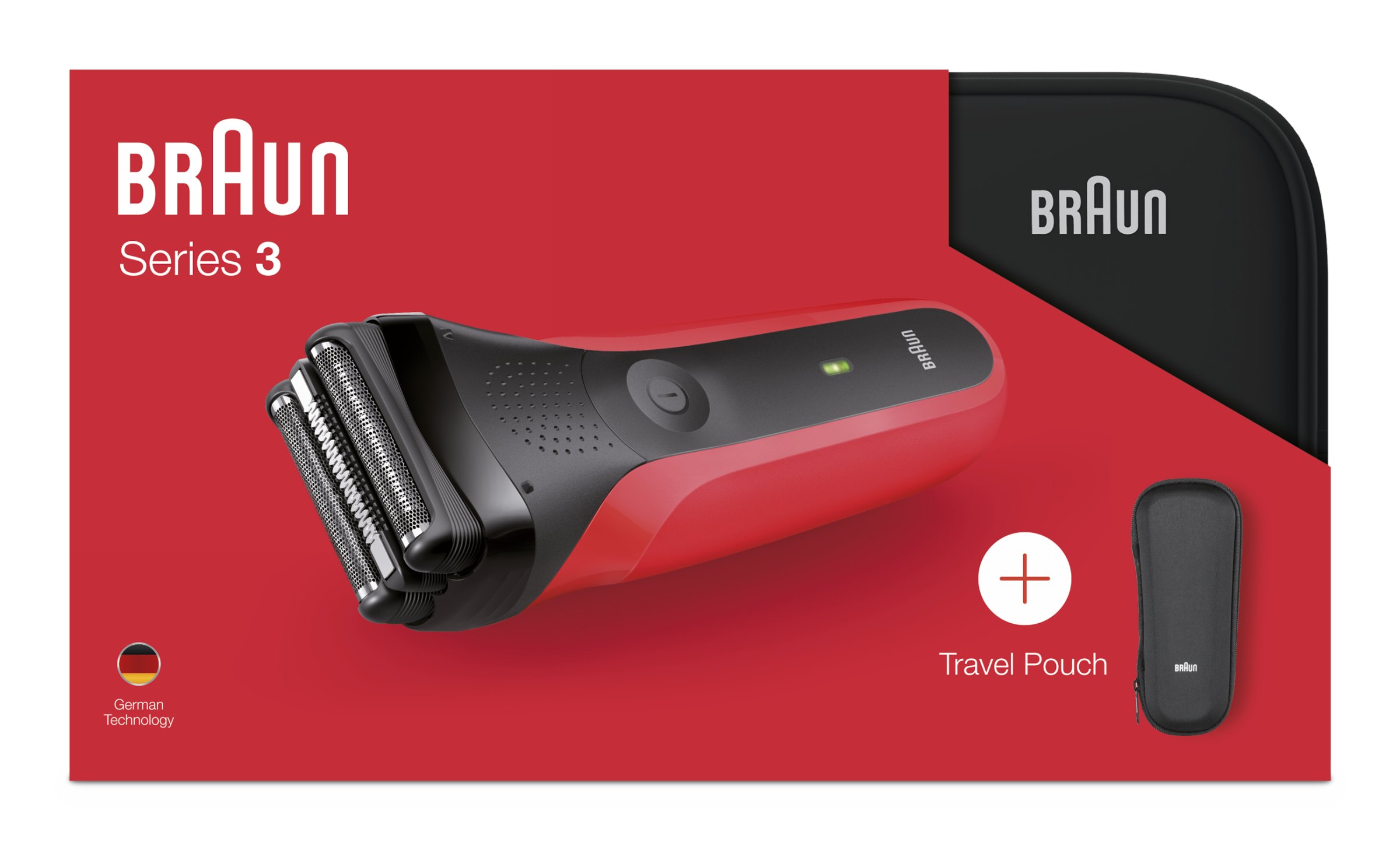 Braun Series 3 300TS Red holiaci strojček