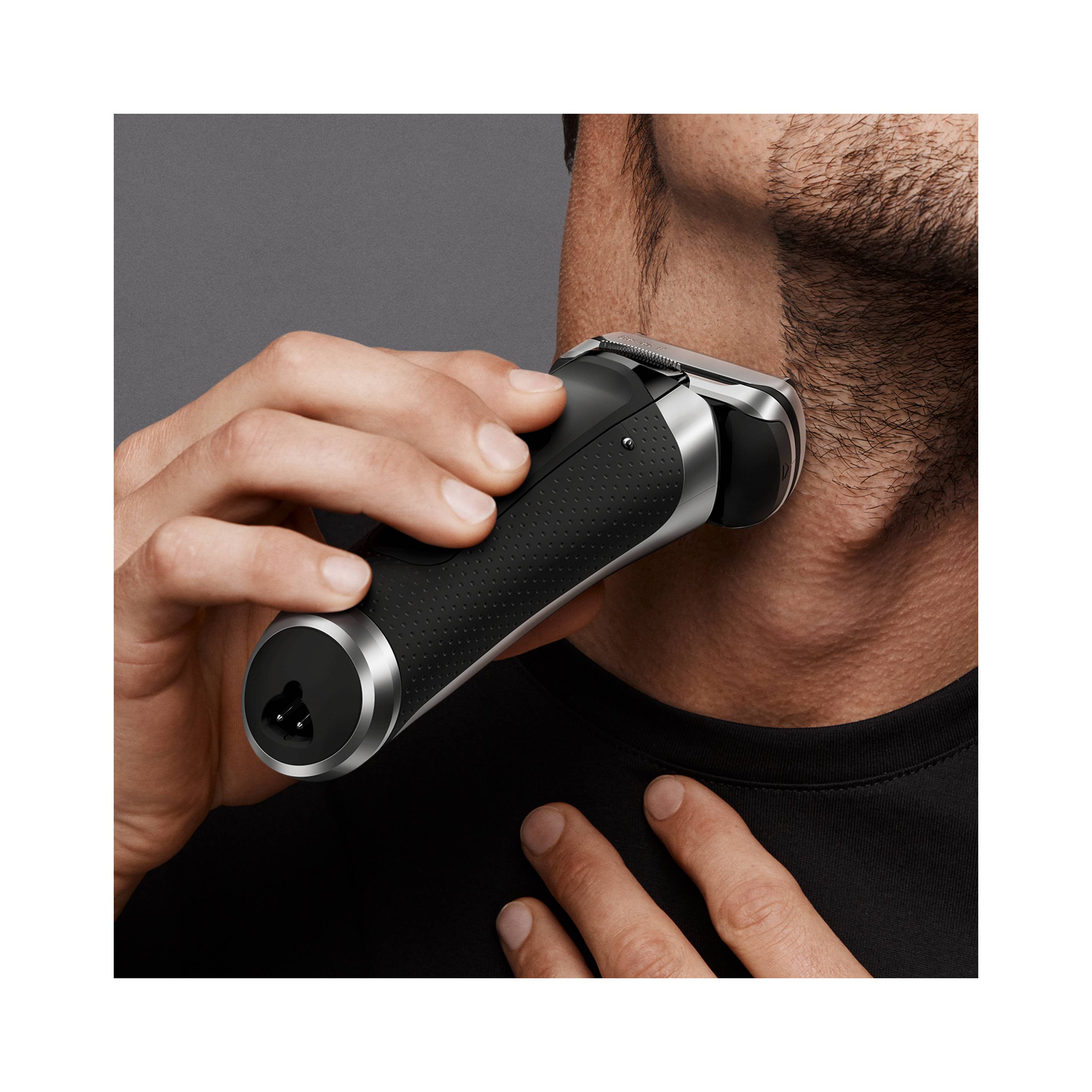 Braun Series 9 9330s Wet&Dry holiaci strojček, STRIEBORNA