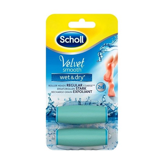 Scholl Velvet Smooth Wet&Dry Regular náhradné hlavice, 2ks