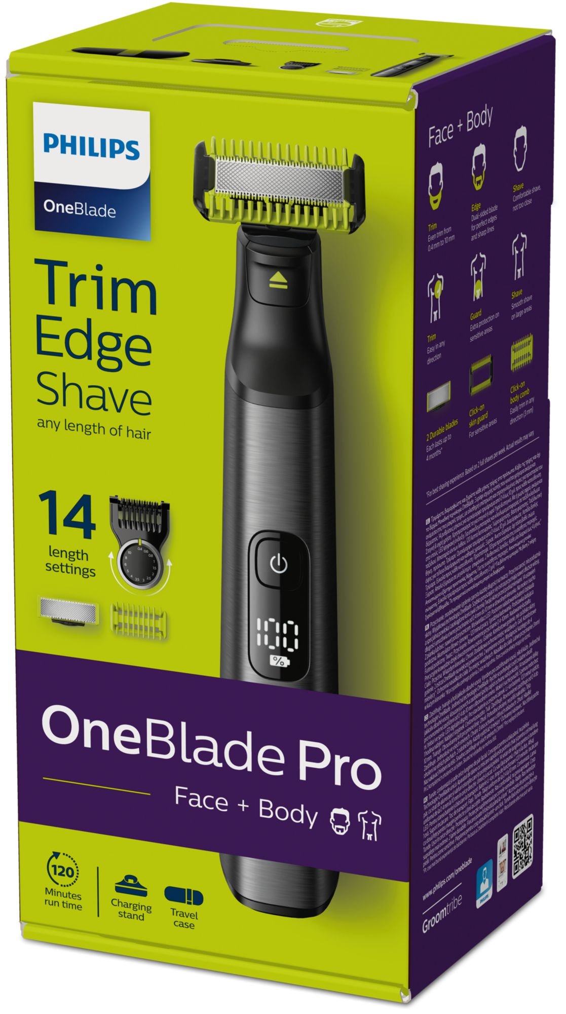 Philips OneBlade Pro QP6650/61 viacúčelový zastrihávač