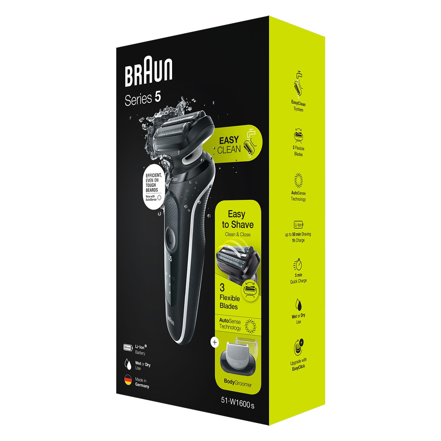 Braun Series 5 51-W1600s White Wet&Dry holiaci strojček
