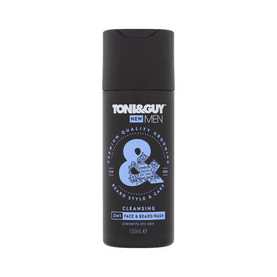 Toni&Guy 2-in-1 Face & Beard Wash šampon na fúzy a tvár 150 ml