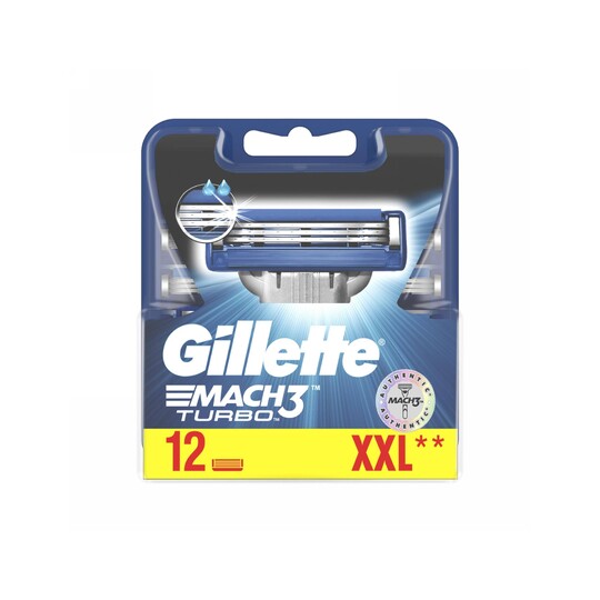 Gillette Mach3 Turbo náhradné hlavice 12ks